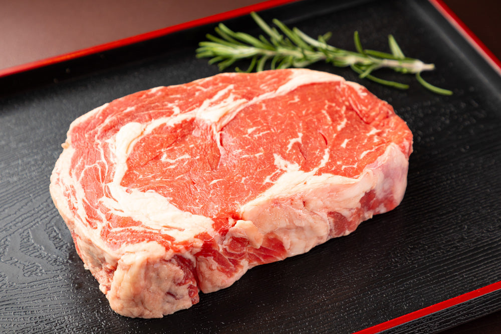 Grain-fed Black Angus Rib Eye Steak M3+