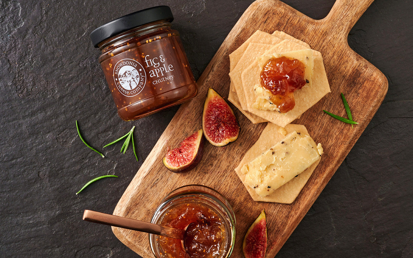 Snowdonia Fig & Apple Chutney 114g per jar