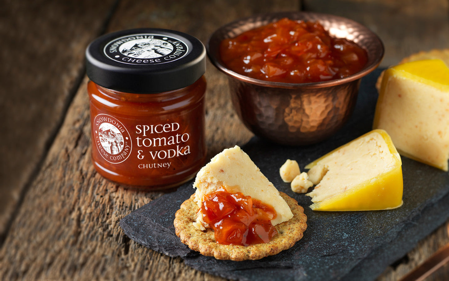 Snowdonia Spiced Tomato & Vodka Chutney 100g per jar