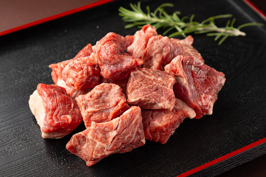 Diced Grass fed Beef