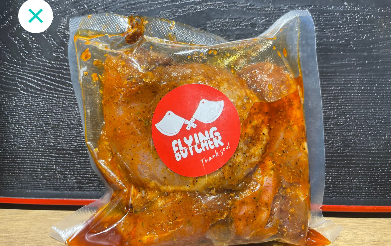 Marinated Chicken Thigh with BBQ Sauce 500g per pack